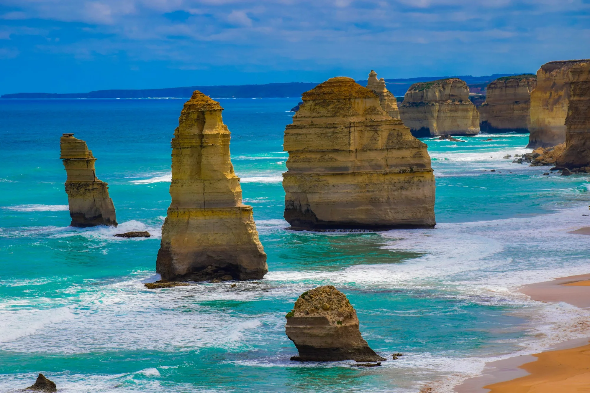 The Twelve Apostles rock formations on the Great Ocean Road, Australia