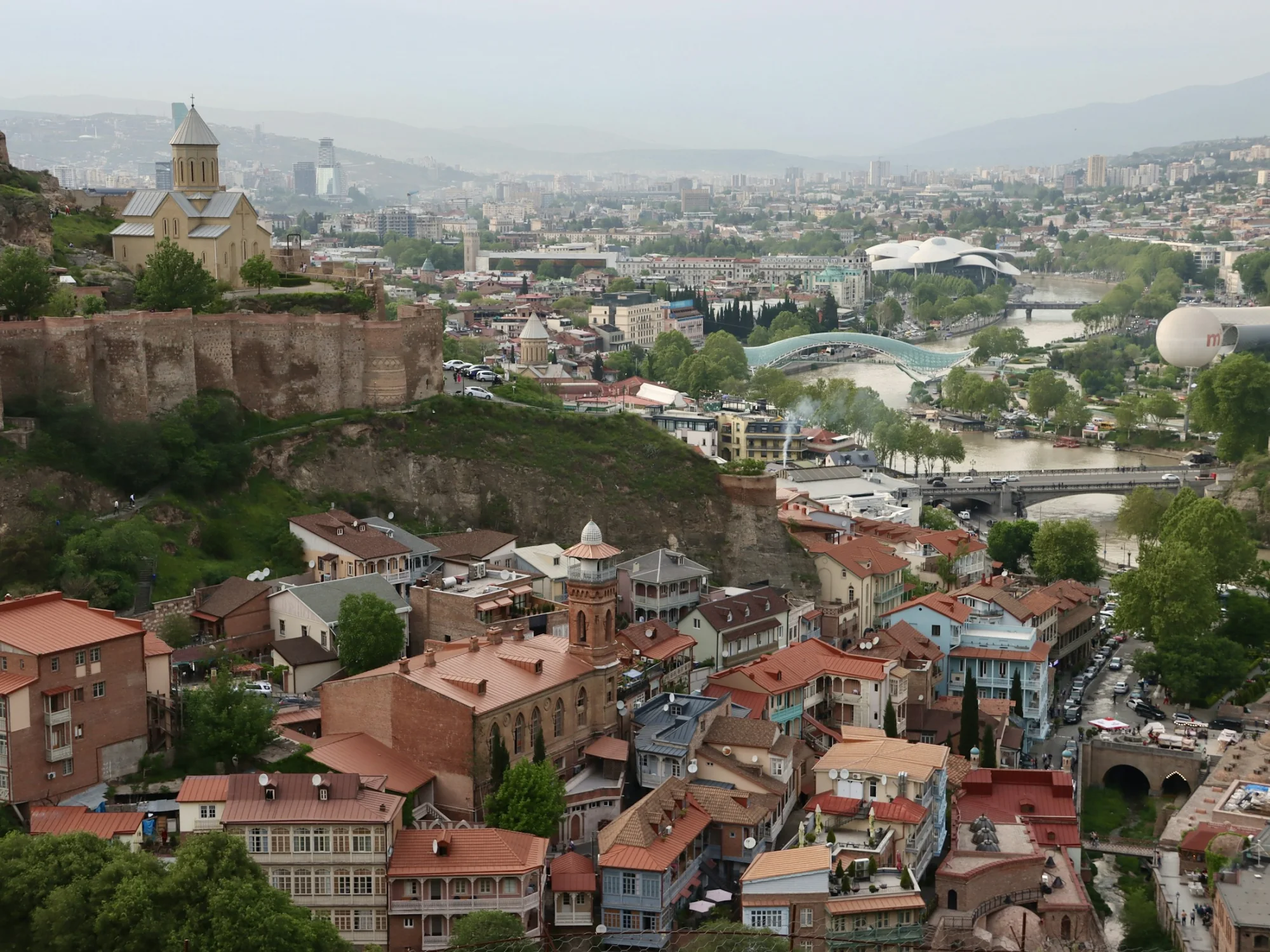 A view over the city of Tbilisi, Georgia