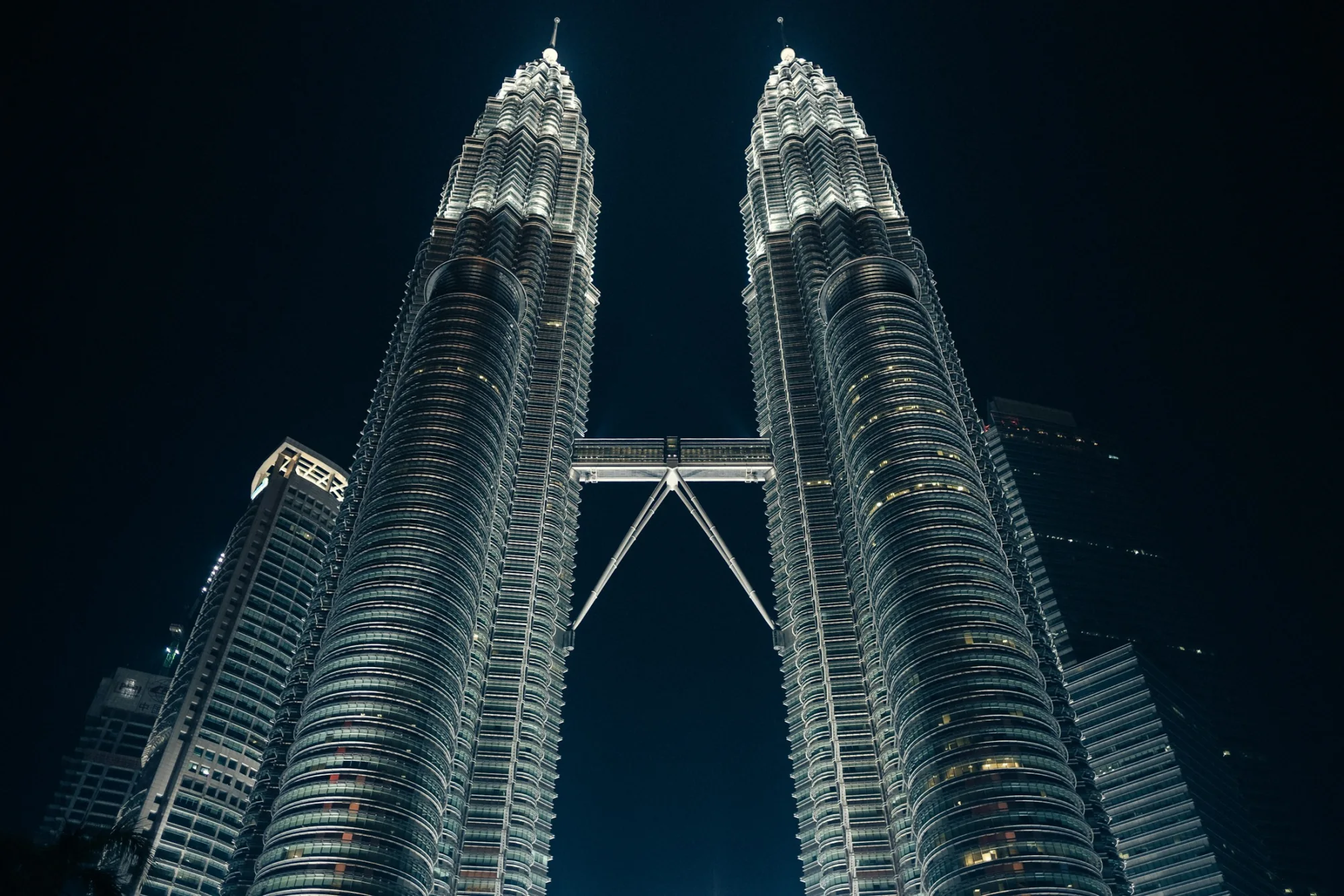 The Petronas Twin Towers in Kuala Lumpur, Malaysia